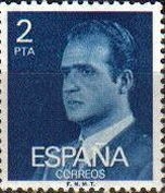 ESPAÑA 1976 2345 Sello Nuevo Básica Rey Juan Carlos I 2pts sin goma Espana Spain Espagne Spagna Spanje Spanien 